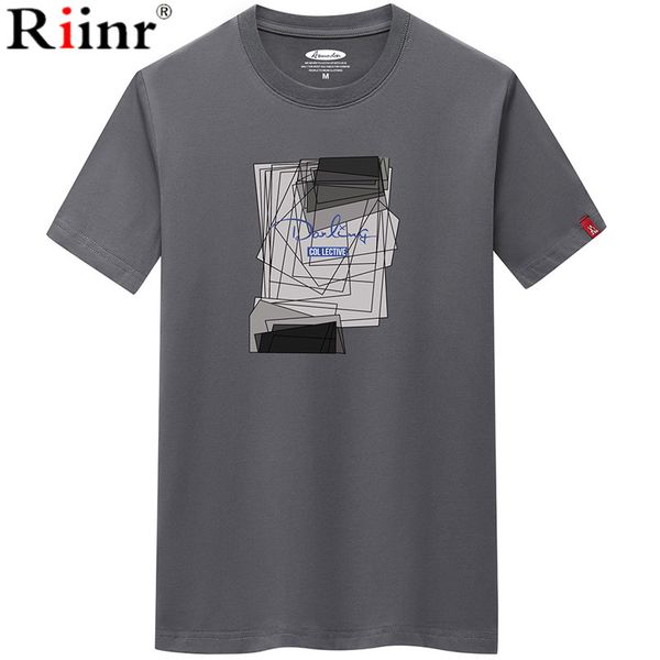 

riinr 2020 new summer fashion tee shirt men large size clothes men t-shirt geometric style o-neck short sleeve casual cotton 6xl