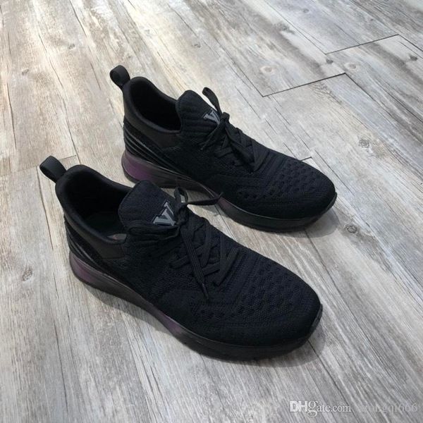 

high-end men's knitted casual shoes, comfortable and versatile, men's casual sports shoes with boxaa, Red;white