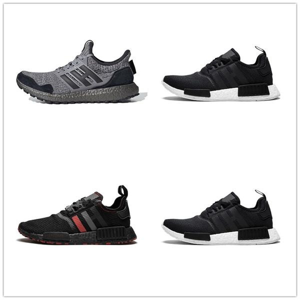 

nmd runner r1 mesh тройной черный белый крем salmon city пакет мужчины женщины кроссовки кроссовки оригинальные nmds runner primeknit спорти, Black