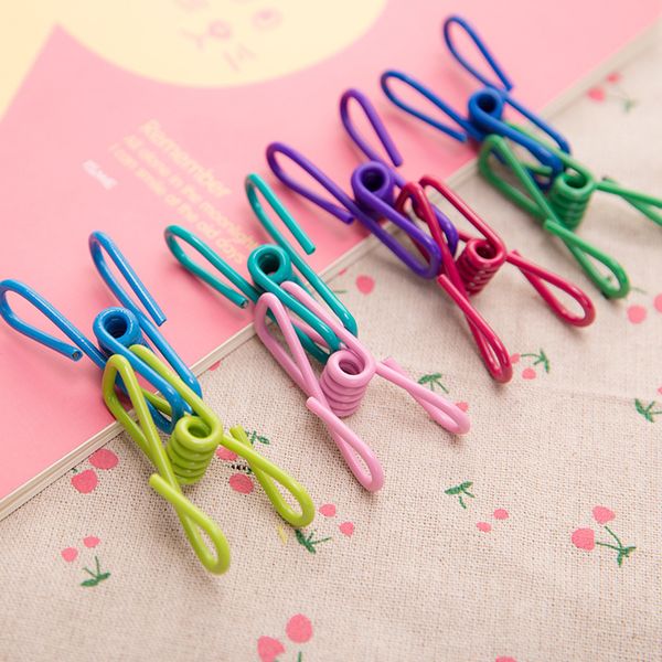 

10pcs/bag clips plastic multifunctional colorful clothes clip storage clip for traveling home school