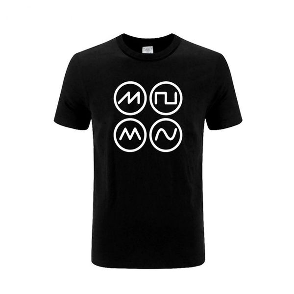 

2018 super fashion synth waves techno rave synthesizer t-shirt short sleeve 100% cotton man tee