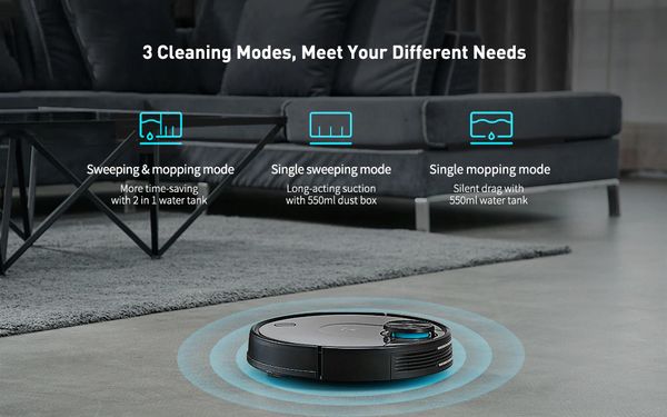 

viomi v2 pro 2 in 1 lds+slam robot vacuum cleaner for home, wet and dry sweep
