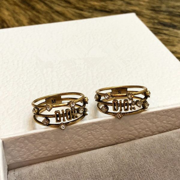 

d письмо кольцо высокая версия, Silver