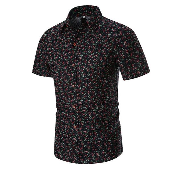 

men hawaiian shirt 2020 brand new short sleeve beach shirts for men streetwear casual shirt male party wedding chemise homme 3xl, White;black