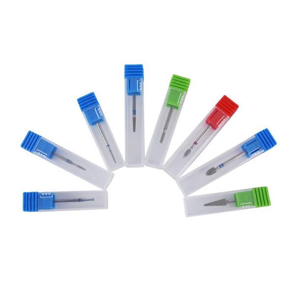 

8 type nail art drill bit burr milling cutter electric manicure drill bit machine diamond nail accessories tools