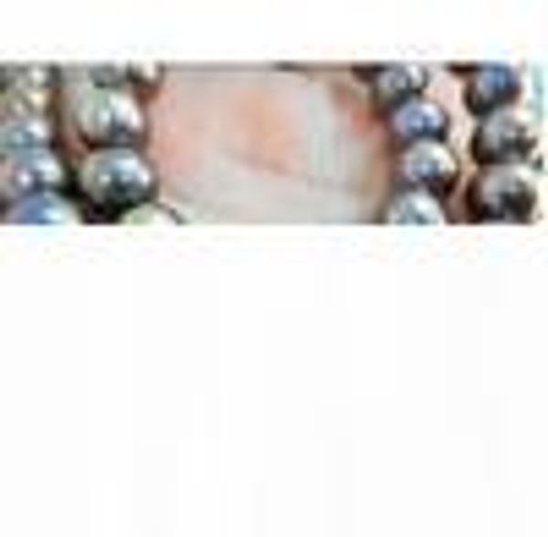 

fine pearl jewelry natural 18"8-9mm tahitian natural black red pearl necklace 14k, Silver