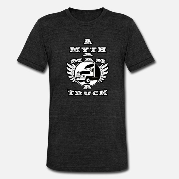 

a myth a man a truck t shirt men designing cotton crew neck anti-wrinkle new style summer novelty shirt