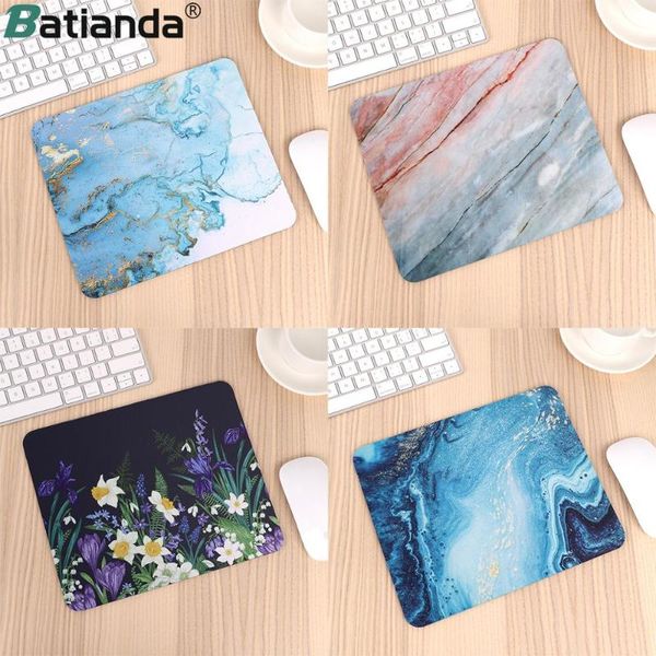 

batianda 24*20cm mouse pad soft rubber printing marble pattern notebook computer gaming mouse pad waterproof anti slip mousepad