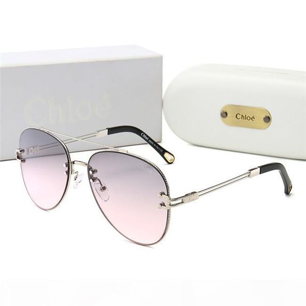 

new luxury oversized women sunglasses designer fashion glasses metal ellipse sunglasses with box -13, White;black