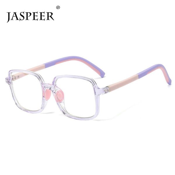 

sunglasses jaspeer tr90 square kids computer glass children blue light blocking glasses soft flexible frame boys girls goggle eyewear, White;black