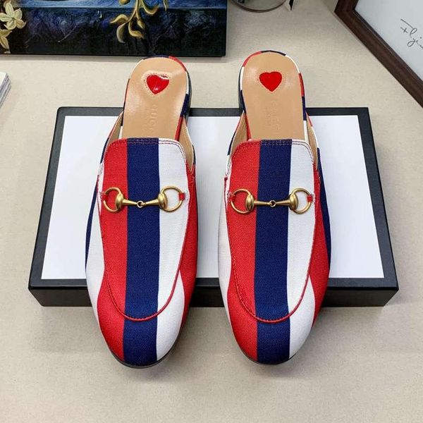 

black patent leather metal bit slippers bright leather open back slip-ons stylish backless leather casual dress shoes for 110601