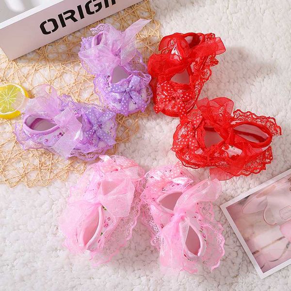 

oeak cute sweet toddler baby shoes newborn baby girl soft shoes soled lace floral print bowknot footwear crib