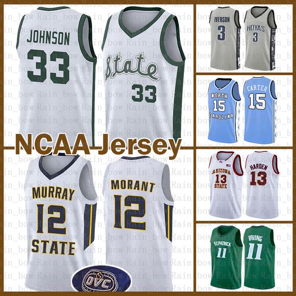 

ja 12 morant university earvinÂ 33 johnson lebron 23 james kawhi dwyane 3 wade leonard basketball jersey stephen 30 curry ncaa gary payton, Black