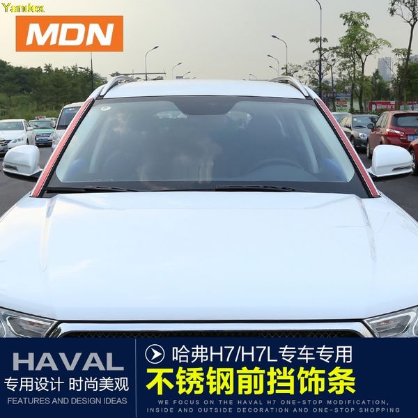 

yandex front retaining strip stainless steel decorative light window trim accessories auto parts for haval h7 h7l