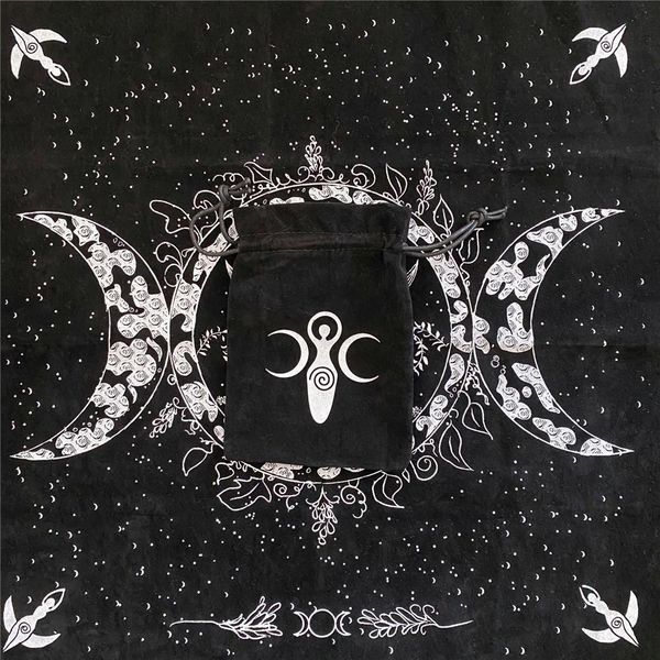 

энтузиасты playing совета для партии 49 таро игр скатерти фокусники 49см таро гадание ткань карточной игра карта судьба yxlmxr