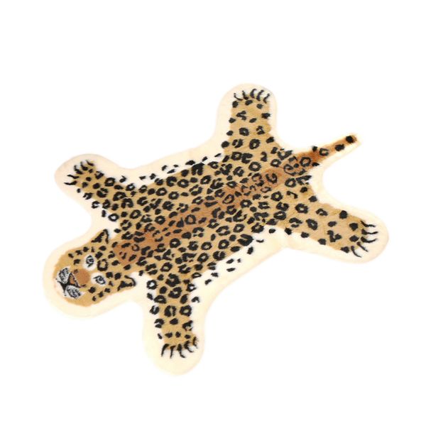 

mat living room coffee table home decor faux skin carpet soft tiger printed