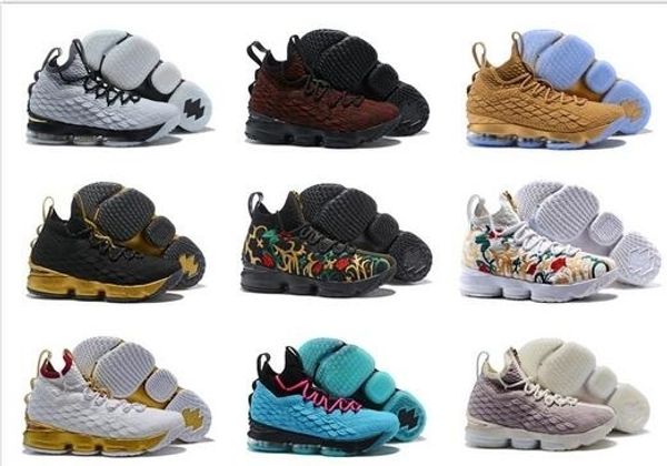 

15 men basketball shoes south beach zoom generation jamen 15s sneakers mens designer trainer shoes, Black