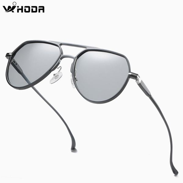 

al-mg pchromic polarized night vision pilot sunglasses,men discoloration driving eyeglasses,anti-glare male sun glasses s163, White;black