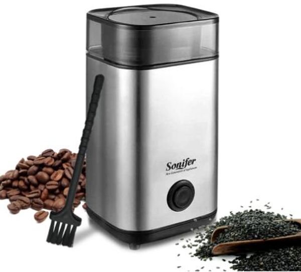 

express to your doorstep.2019 new 220v mini electric coffee grinder maker stainless steel beans mill herbs nuts