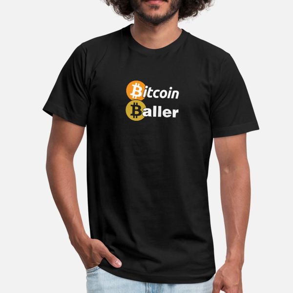 

bitcoin baller crypto digital currency blockchain t shirt men designs 100% cotton round neck solid color famous comfortable summer shirt