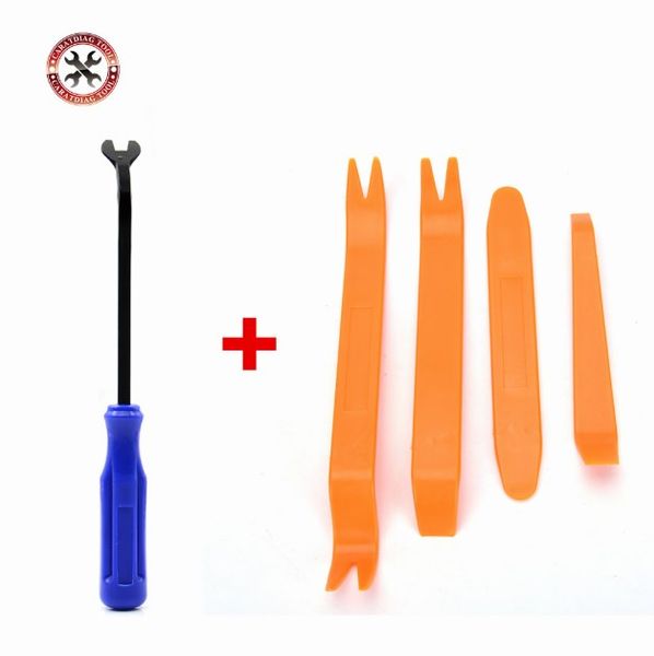 

new arrive plastic car pry repair tool kit radio door clip panel trim dash audio stereo removal repairing set for all cars