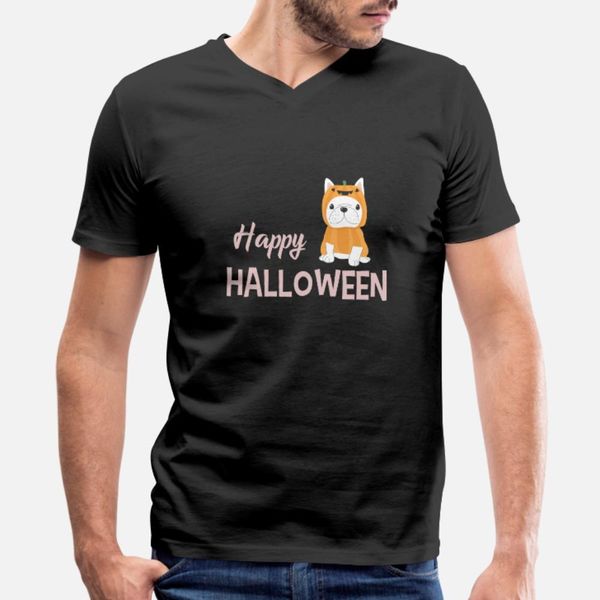 

frenchie pumpkin halloween french bulldog cute t shirt men knitted cotton size s-3xl family loose new style spring natural shirt
