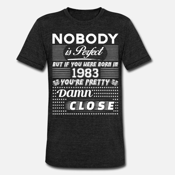 

если вы родились в 1983 тенниска мужчины создать футболку вокруг шеи новизна graphic basic spring обычная рубашка