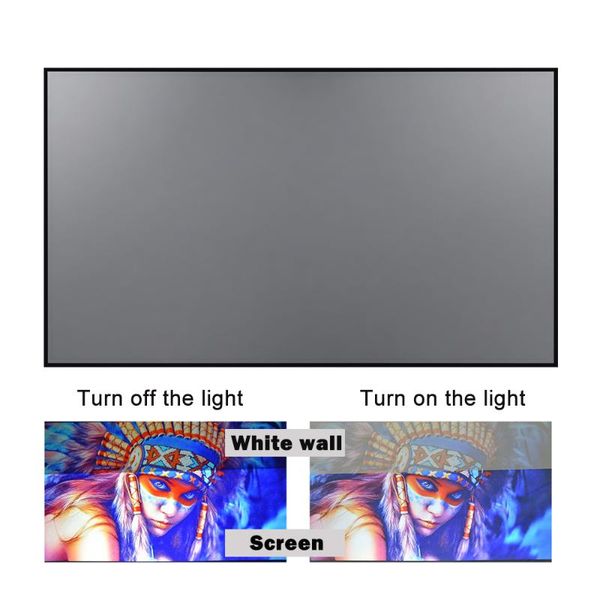 

projection screens projector screen 60 72 84 100 120inch reflective fabric for xgimi h3 z6 h2 jmgo yg300 espon beamer