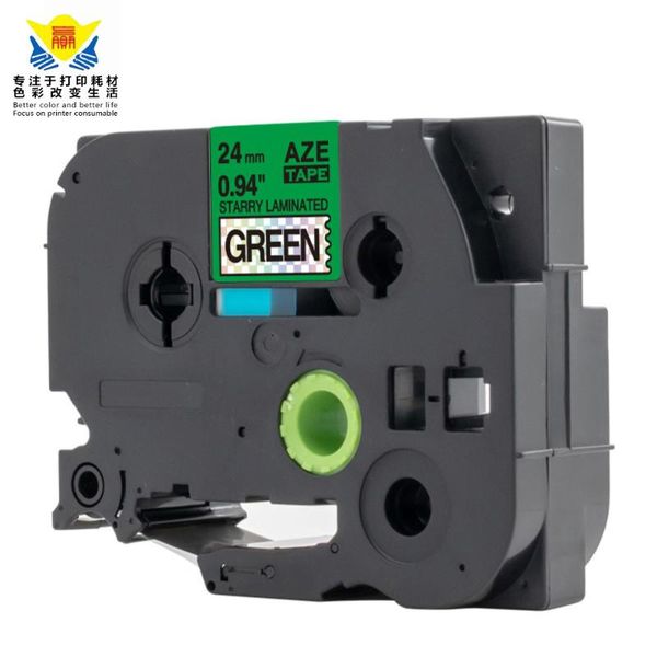 

ink cartridges compatible 24mm laser hologram dazzling color change label tape for brothers printers promotion