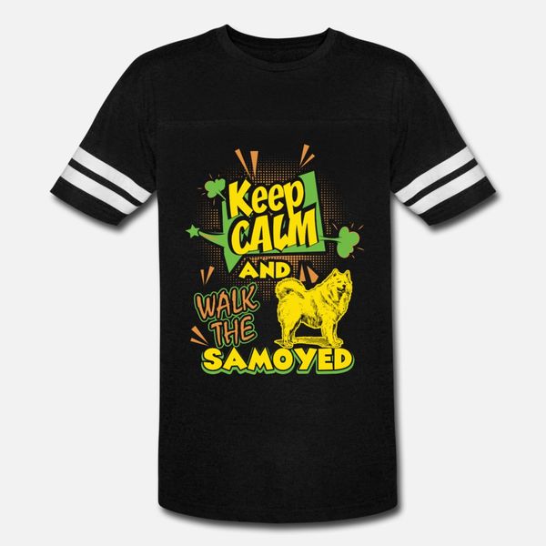 

samoyed t shirt men printing cotton o-neck male sunlight fashion summer style letters shirt
