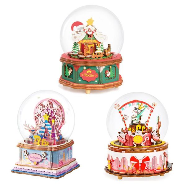 

children for girls model box diy music wooden building kits toys christmas gift egnhm