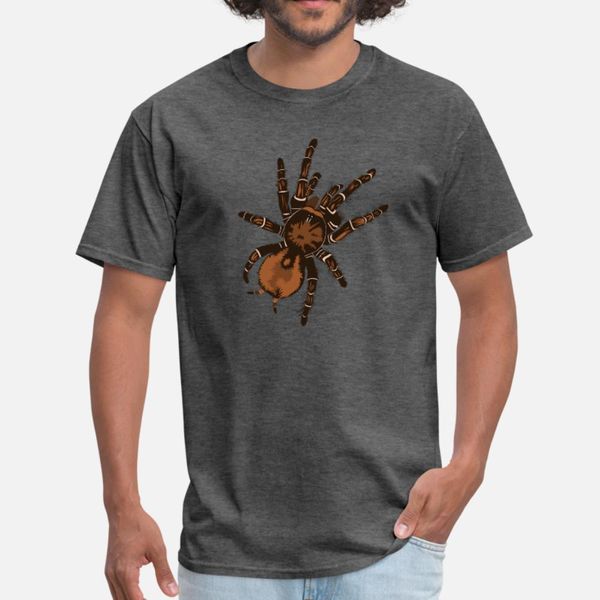 

brown spider t shirt men custom cotton size s-3xl trend crazy casual spring kawaii shirt