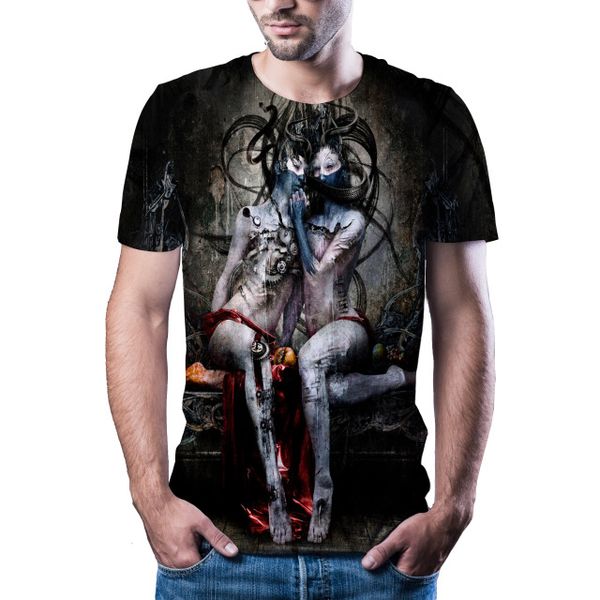 

new clown print 3d print shirts funny kawaii kawaii men clothing