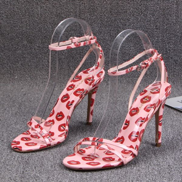 

fashion thin high heels women's shoes with a word summer open-toe stilettos women 2020 new, Black