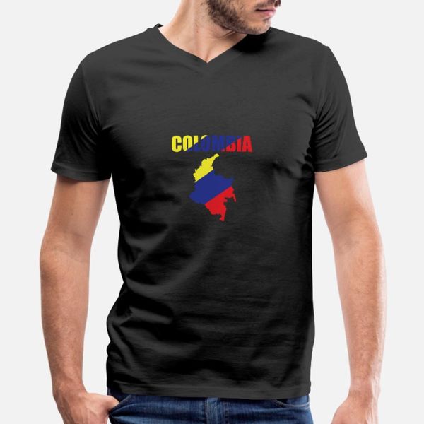 

colombia flag silhouette travel holiday gift t shirt men designing tee shirt size s-3xl slim cute comical summer style normal shirt