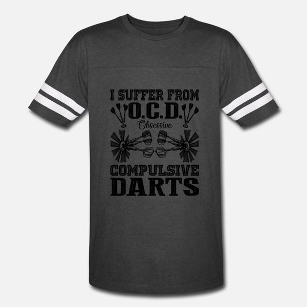 

obsessive compulsive darts t shirt men create tee shirt crew neck basic solid crazy funny spring family shirt