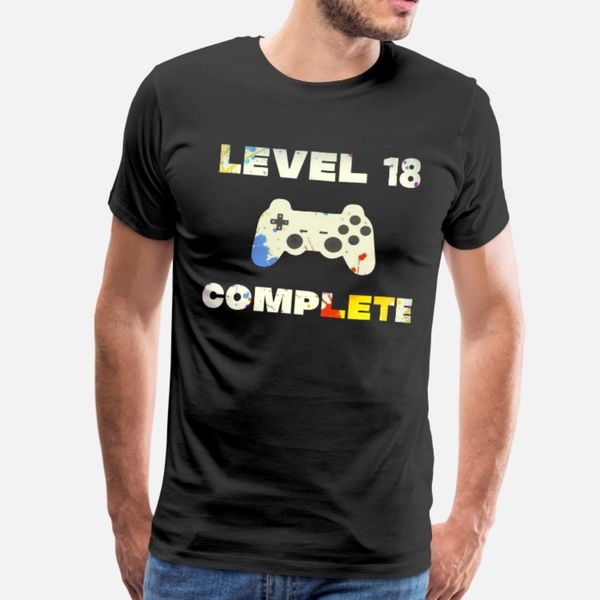 

18th birthday gaming gamer gift gambler t shirt men printed cotton s-xxxl male cute funny summer cool shirt