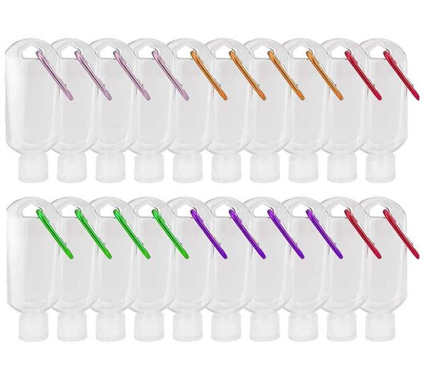 

bottles empty containers 30ml/50ml leakproof squeeze crenics flip clear plastic keychain approved tsa cap travel e2008 vjhbt