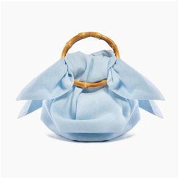 

vintage handmade retro time bamboo handle bohemian can be fold over beach bag female canvas bag shopping women's cotton tote