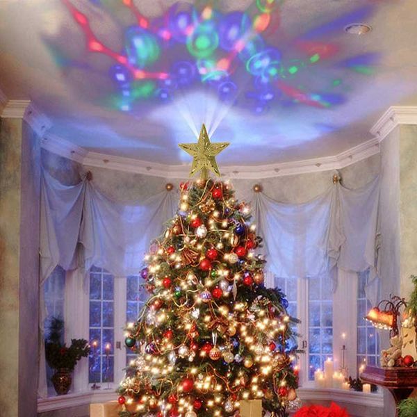 

christmas light led night light eu usa uk plug 220v for xmas atmosphere lighting meteor five-pointed star lamp tree decor