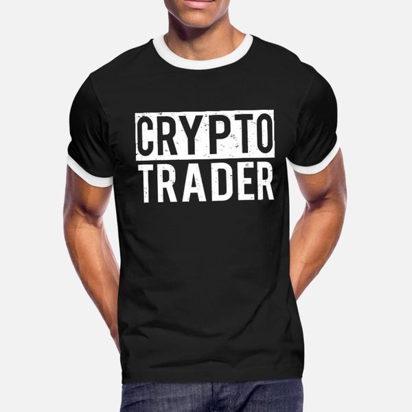 

crypto trader cryptocurrency t shirt men designer short sleeve euro size s-3xl formal sunlight funny casual summer standard shirt