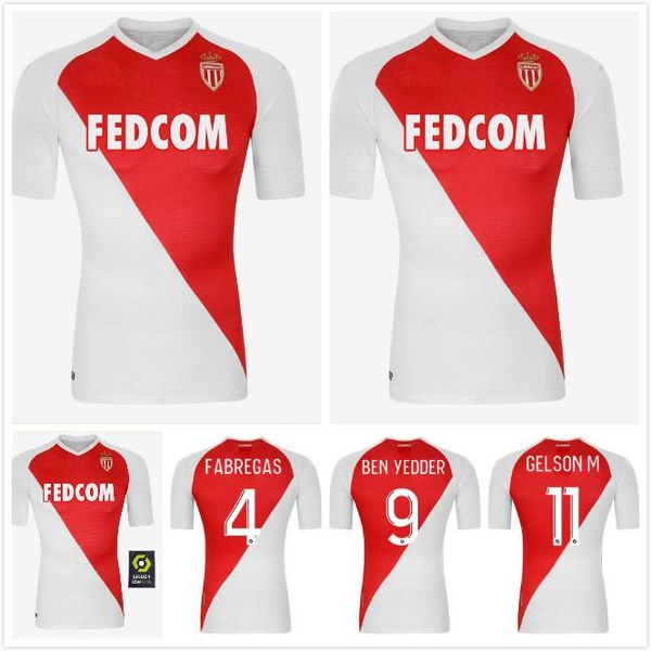 

2019 2020 2021 as monaco ben yedder soccer jerseys jovetic golovin 20 21 maillot de foot flocage jorge men football shirt, Black;white