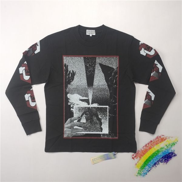 

long sleeve tee men women 1 t shirt loose patch t-shirt, White;black