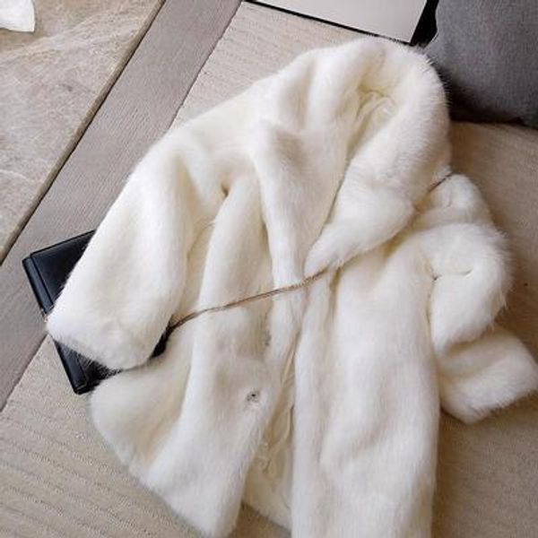 

2020 new style high-end fashion women faux fur coat s9, Black
