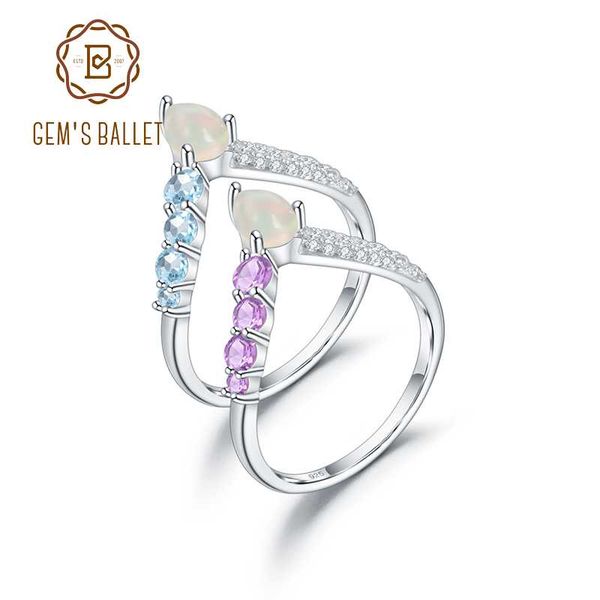 

gem's ballet 925 sterling silver rings crown princess gemstones stack ring for women luxurious wedding ring engagement jewelry, Golden;silver