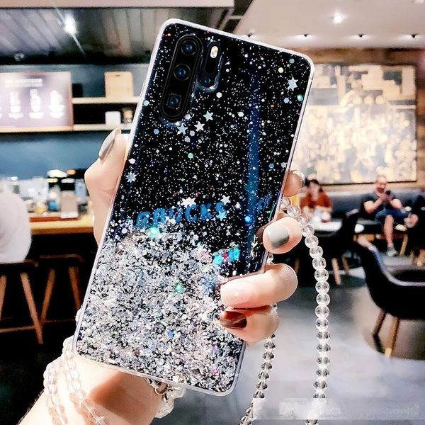 

glitter phone case for huawei mate 30/20 pro p30/20 pro lite samsung iphone 11 soft back cover
