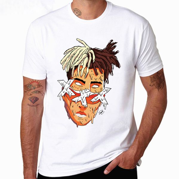 

xxxtentacion character print t-shirt fashion casual fitness cool o-neck men's t shirt summer short sleeve men clothing