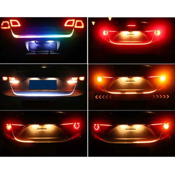 

brake led strip lamp signal flow led 1pc 150cm 4 color rgb rear suv rv