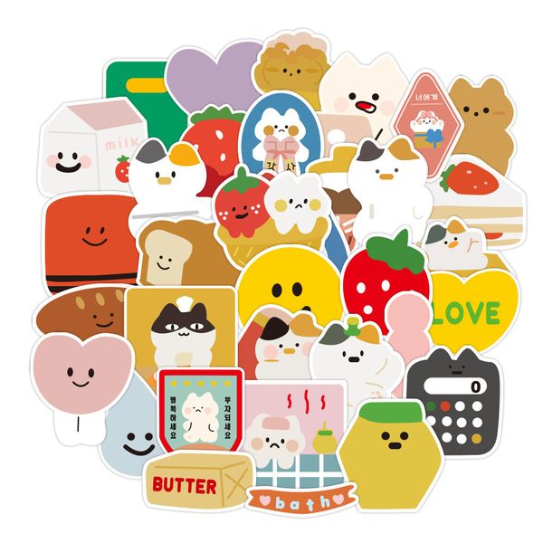 

50pcs/set korean style cute cartoon waterproof stickers for lapphone notebook