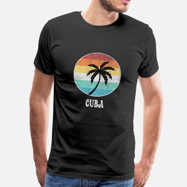 

cuba t shirt men customize short sleeve o neck fit cute fashion spring kawaii shirt